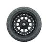GTW 14 Inch Golf Cart Wheels and Tires Combo | GTW Barricade Gloss Black Wheels on 23x10-R14 (23") Maverick Steel Belted Radial All Terrain Tires | Set of 4 view 2