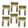 Ciieeo 6pcs Heavy Duty Iron U-Clip Clamps for Brake Line and Oil Pipe Easy to Install Metal Retainers for Car Maintenance Positioning Clips for Improved Braking Efficiency view 1