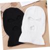 BESTYASH 2pcs Full Coverage Ski Masks Face Cover Warm Knitted Masks Windproof Cycling Cap Multi view 4