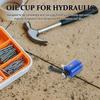 JECOMPRIS Hydraulic Brake Reservoir Tank Motorcycle Oil Tank Aluminum Alloy Reservoir Cup Easy Install view 3