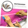 Happyyami 4pcs Auto Film Squeegee Durable Car Wrapping Tool for Vinyl and Window Tint Safe Easy to Use with Design for Precise Edge Trimming Vehicle Applications view 4