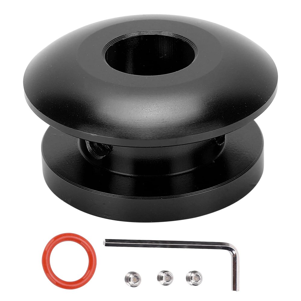 Kodrily Shift Boot Retainer, Metal Shift Boot Collar Upgrade, Universal Manual Shifter Boot Cover, Shifter Shifting Head Buckle Stopper with Screws Wrench for Cars Interior, 0.47in