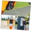 Abaodam 2pcs Black Vinyl RFID Card Holder for Parking Toll Access Control Stick Car Garage Aid Extendable Badge Retriever view 3