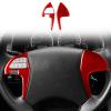 Automotive Interior Compatible with Toyota Camry 2007 2008 2009 2010 2011 Accessories Carbon Fiber Dash Car Wheel Panel Media Button Frame Trim Cover Sticker (Type D) view 2