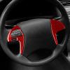 Automotive Interior Compatible with Toyota Camry 2007 2008 2009 2010 2011 Accessories Carbon Fiber Dash Car Wheel Panel Media Button Frame Trim Cover Sticker (Type D) view 4