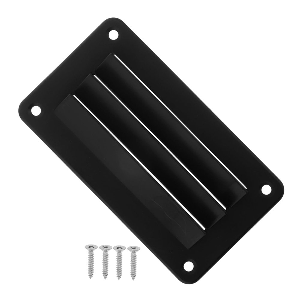 HONMEET Ventilation Vent Covers Durable Nylon Louvered Exhaust Fan for Boats Rvs Yachts Campers Quiet Operation with Easy Installation Includes Mounting Screws Black
