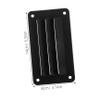 HONMEET Ventilation Vent Covers Durable Nylon Louvered Exhaust Fan for Boats Rvs Yachts Campers Quiet Operation with Easy Installation Includes Mounting Screws Black view 2