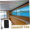 HONMEET Ventilation Vent Covers Durable Nylon Louvered Exhaust Fan for Boats Rvs Yachts Campers Quiet Operation with Easy Installation Includes Mounting Screws Black view 3