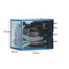 MY4NJ Mini Power Relay 4NO 4NC 14 Pins AC/DC 12V 24V 36V 48V 110V 220V 380V Coil with DIN Rail Mounting Socket for General Purpose Applications (110V-AC) view 2