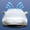 Hail Protector Car Cover Compatible with Porsche Cayenne 9Y0 2018-2023 Half Car Cover Hail Protection Padded for All Season Dustproof Snowproof,Custom,with Thicken Cotton,Silver-Half view 3