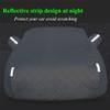 Hail Car Cover Compatible with Ford Mustang GT/Shelby/Mach 1 Hail Blankets for Car with Cotton Padded Car Covers for Hail with Reflective Stripes for SUV,MPV and Sedan,Silver-Full view 4