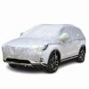 Hail Protector Car Cover Compatible with Renault Koleos Half Car Cover Hail Protection Padded for All Season Dustproof Snowproof,Custom,with Thicken Cotton,Silver-Half view 1
