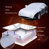 Hail Protector Car Cover Compatible with Renault Koleos Half Car Cover Hail Protection Padded for All Season Dustproof Snowproof,Custom,with Thicken Cotton,Silver-Half view 2