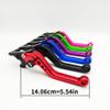 Front Brake Clutch Lever for Yamaha YZF-R3 YZF-R25 MT03 MT25 Rod Aluminum Adjustable Lever YZFR3 MT03 2024 CNC Motorcycle Accessories (Red_Matte) view 2