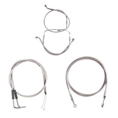 Stainless Line Bsc Kit 12" Apes 2007 Harley Screaming Eagle models w/Cruise