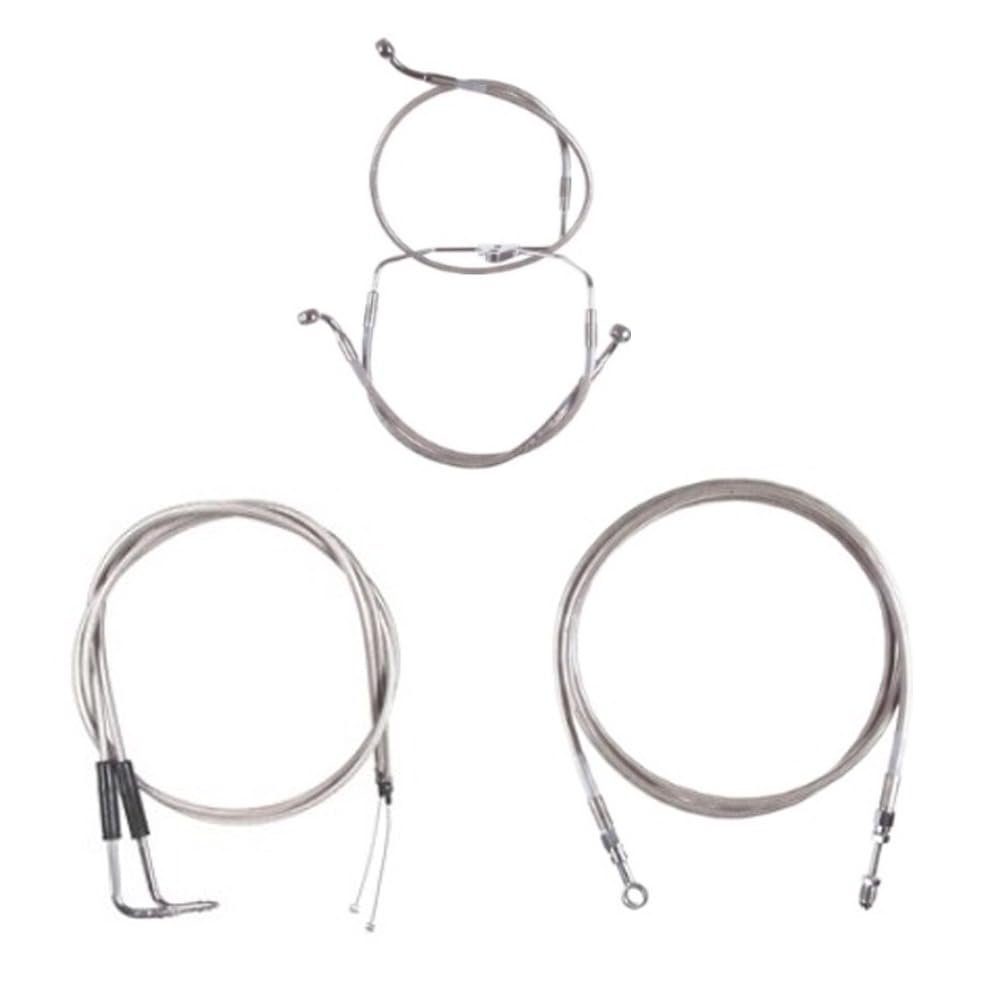 Stainless Line Bsc Kit 12" Apes 2007 Harley Screaming Eagle models w/Cruise