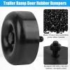 2.5" Trailer Ramp Door Bumper, Round Rubber Bump Stops with Screw Kit for Cargo Trailer Ramp Doors & Truck Gates, Pressure Washers, Air Compressors, Pumps, and More Equipment - 4 Pack view 3