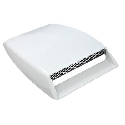 HEALEEP Car Hood Vent Scoop Air Flow Intake Grille Cover White Decorative Car Hood Vent Sticker Easy Installation Diy for All Vehicles