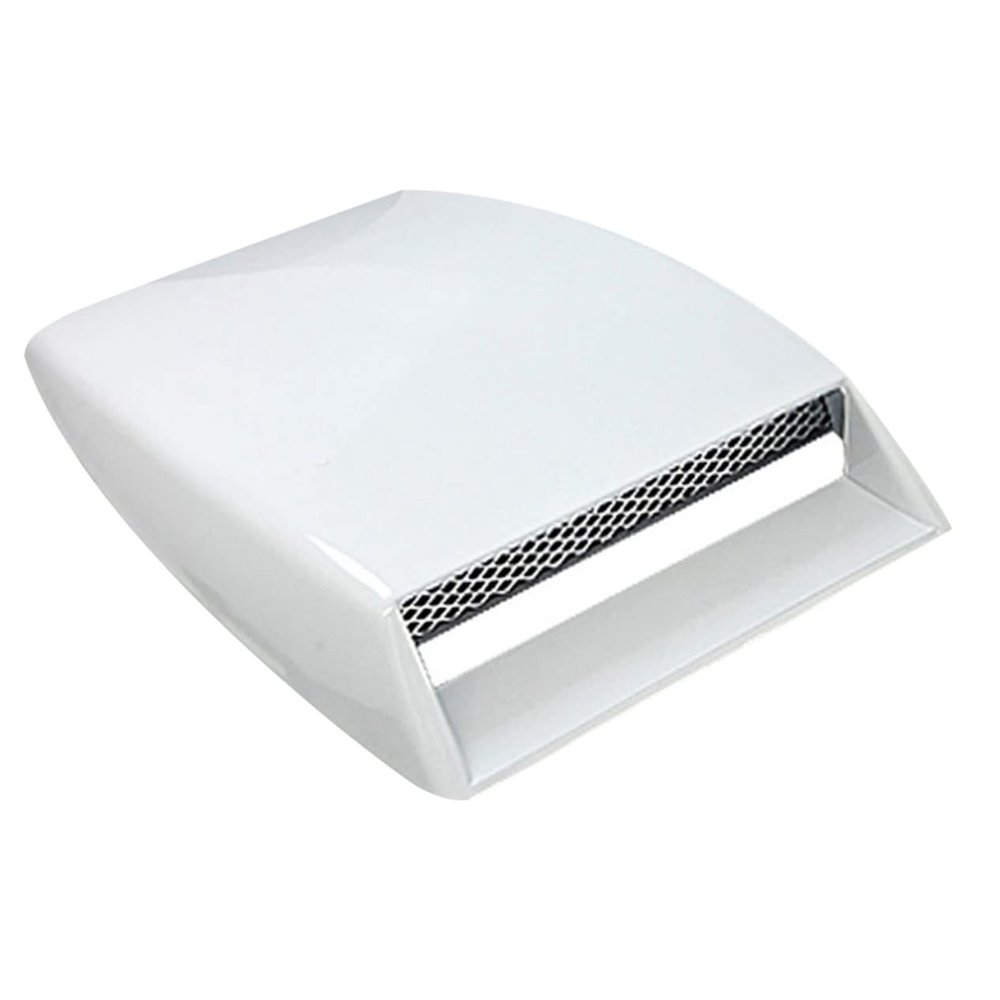 HEALEEP Car Hood Vent Scoop Air Flow Intake Grille Cover White Decorative Car Hood Vent Sticker Easy Installation Diy for All Vehicles