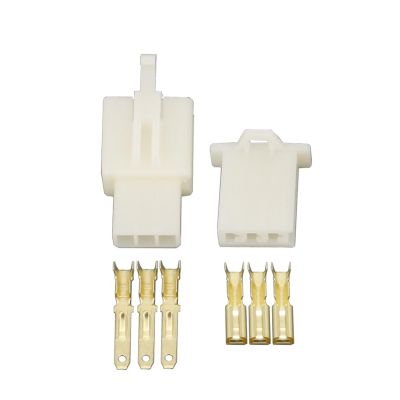 BTYSEQ 5/10 Sets 3 Pin 2.8mm Wire Harness Motorcycle Sensor Connector Automotive Cable Socket 6030-3991 6040-3111 DJ7031A-2.8-11/21(5 Sets)