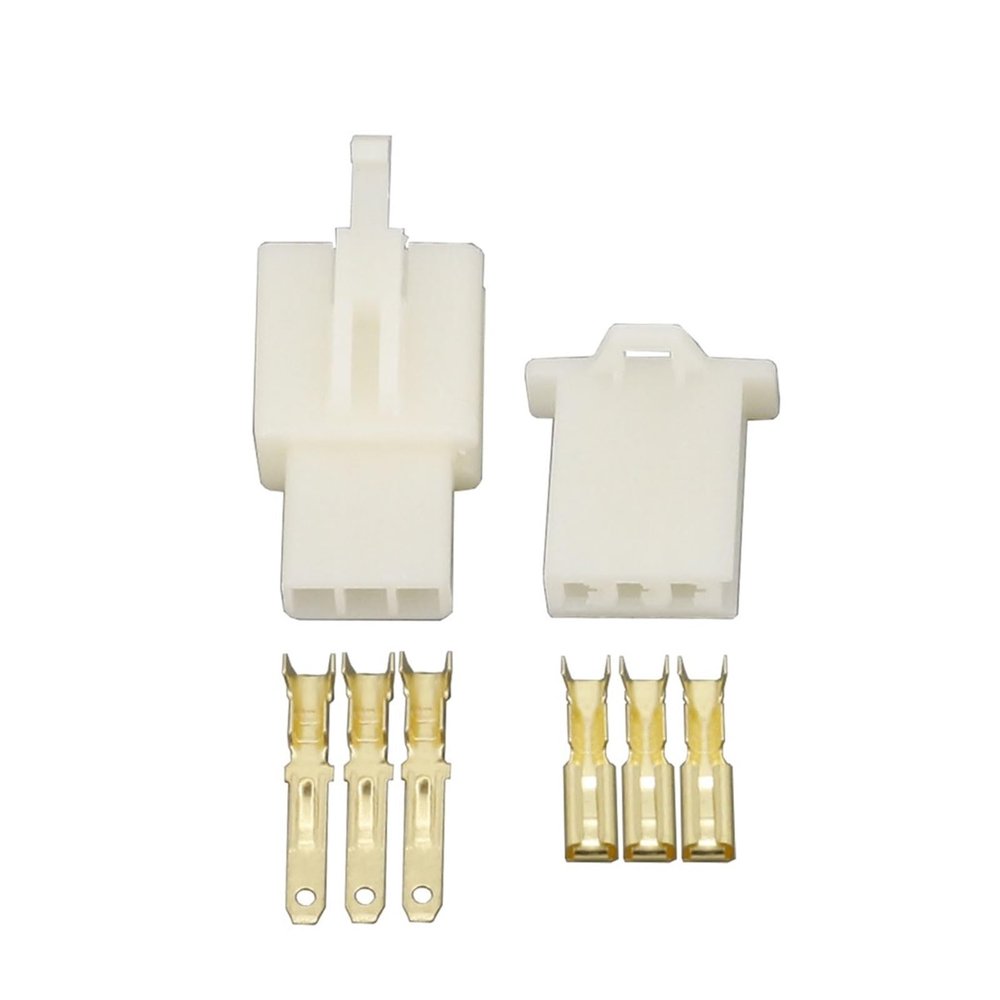 BTYSEQ 5/10 Sets 3 Pin 2.8mm Wire Harness Motorcycle Sensor Connector Automotive Cable Socket 6030-3991 6040-3111 DJ7031A-2.8-11/21(5 Sets)