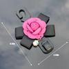 Bittwee Car Seat Headrest Hook, 2PCS Cute Flower Vehicle Backseat Organizer Hanger for Purse Grocery Bag Coat, Auto Interior Hanging Decor Accessories, Universal for SUV Sedan Truck (Red) view 2