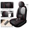QUFEI Front Seat Covers for Lexus GS 450h 2007-2013,Leather Car Seat Cover,Soft Seat Cushion Covers with Airbag,Waterproof Automobile Seat Protectors for GS 450h(Black Red,Deluxe) view 2