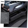 DECHOUS 2pcs Car Seat Gap Filler Organizer Set Cup Holder Carbon Fiber Style Storage Box for Front Seat Compatible SUV and Truck view 2