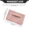Lyxheth Car Tissue Holder, Tissue Box for Car, PU Leather Sun Visor Napkin Holder with Elastic Strap, Auto Sun Visor Accessory Backseat Tissue Case Holder Universal Fit Most Vehicle Visor (Pink) view 2