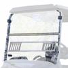 RED DOT Folding Vented 1/4" Clear Acrylic Golf Cart Windshield view 1