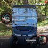 RED DOT Folding Vented 1/4" Clear Acrylic Golf Cart Windshield view 2