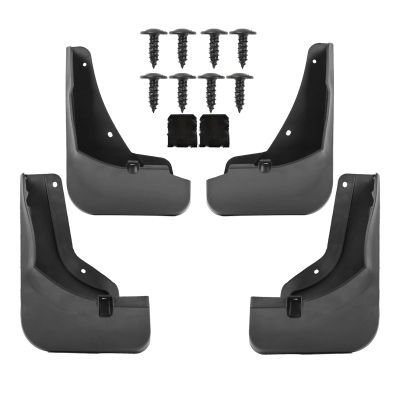 EAQPA Set of 4 Mudguards Compatible with VW Tiguan L Pro R Line Splash Guards Fenders Mudflap Mud Flaps Guards Front Rear Car Accessories 2024-2025