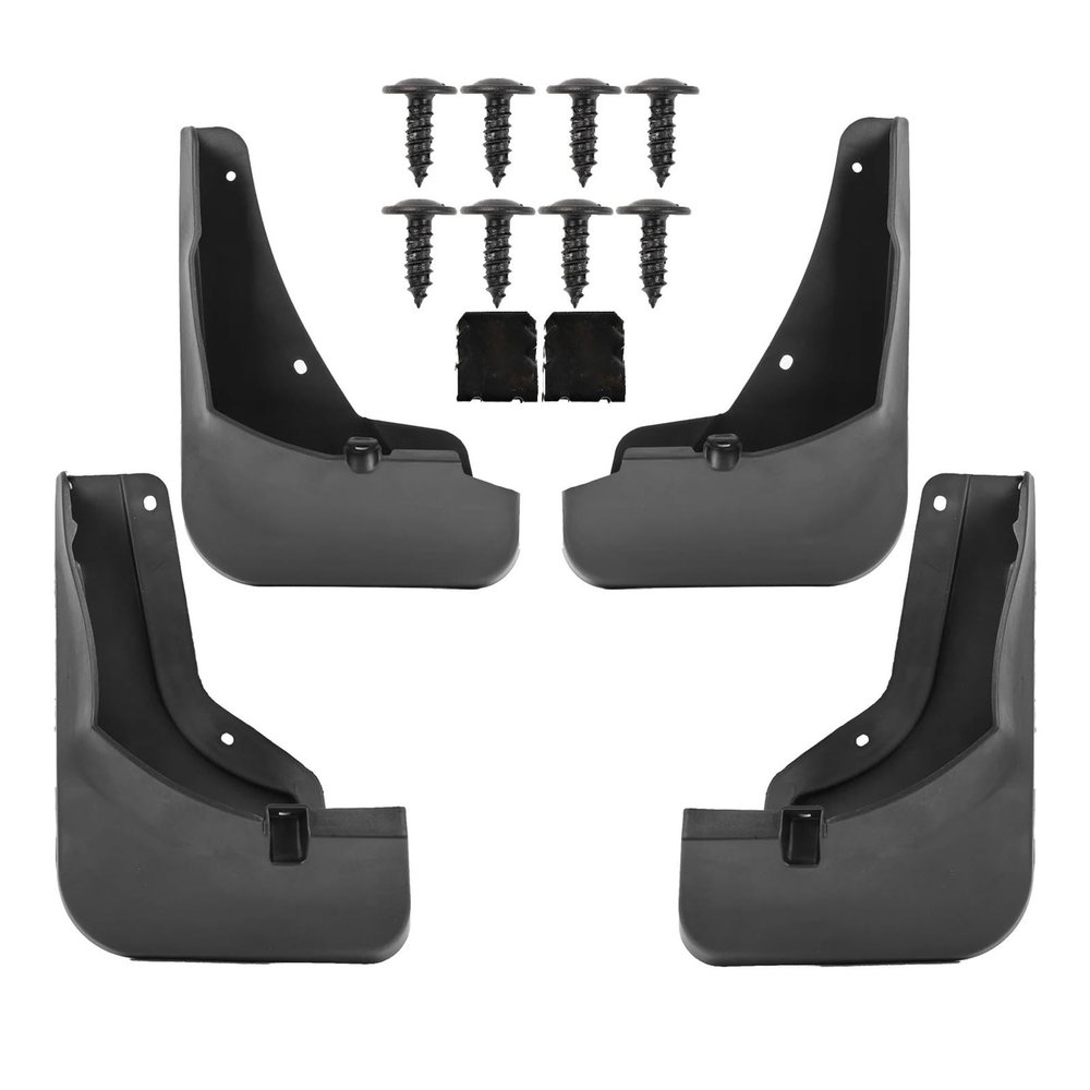 EAQPA Set of 4 Mudguards Compatible with VW Tiguan L Pro R Line Splash Guards Fenders Mudflap Mud Flaps Guards Front Rear Car Accessories 2024-2025