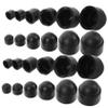 Garneck 145pcs Hexagonal Nut Caps Set Black Protective Bolt Covers for Furniture Machinery Light Fixtures Stylish Screw Caps view 1