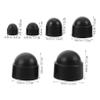 Garneck 145pcs Hexagonal Nut Caps Set Black Protective Bolt Covers for Furniture Machinery Light Fixtures Stylish Screw Caps view 2
