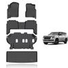 KELCSEECS Floor Mats for Nissan Armada/Infiniti QX80 2019-2024 8 SeatsBench view 1