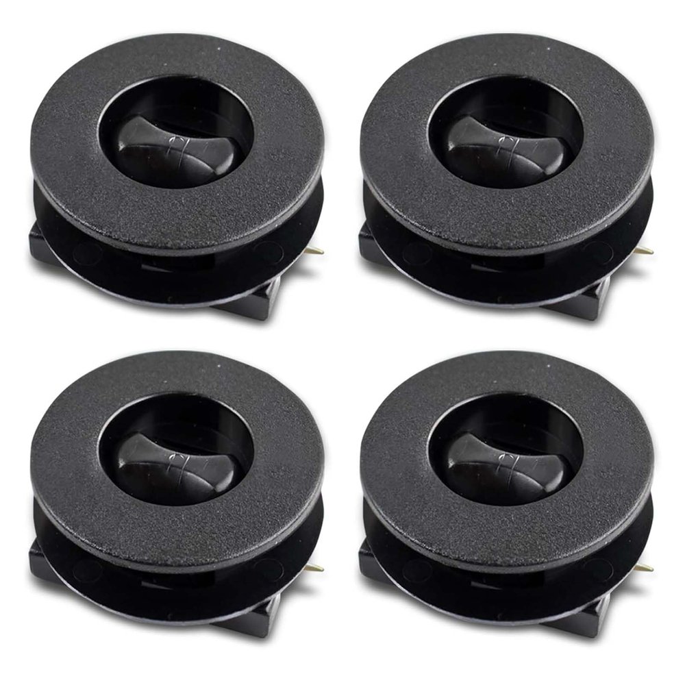 Zikefest 4PCS Car Carpet Fixing Clips, Plastic Carpet Runner, Interior Floor Mat Non-Slip Floor Mat Buckle, Double Layer Foot Pad Buckle Set, Keep Car Mats From Sliding, Universal for Most Cars(Black)