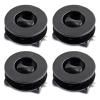 Zikefest 4PCS Car Carpet Fixing Clips, Plastic Carpet Runner, Interior Floor Mat Non-Slip Floor Mat Buckle, Double Layer Foot Pad Buckle Set, Keep Car Mats From Sliding, Universal for Most Cars(Black) view 1