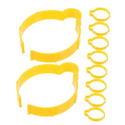 10pcs Vinyl Film Roll Clips for Car Wrap, Plastic Yellow