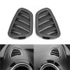 Front Dashboard Upper Air Conditioner AC Vent Outlet Grille Cover Compatible With Benz E Class W213 E200 E260 E300 2016-2023(Black One pair) view 2
