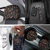 Horeset Mushroom 18 Pieces Automotive Seat Covers & Accessories+Steering Wheel Cover+Seat Belt Pads+ 6 Accessories(Armrest Cushion, Cup Holder, Ketchains) Universal Fit for All Vehicles view 4