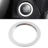 SIKUAI Knob Surrounding Ring Start Stop Button Pushbutton Switches Silver Aluminum Alloy For Toyota Yaris XP130 2016+ 1 Pc view 3
