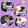 WENRENER Kids Travel Tray for Car Airplane - Toddler Car Seat Table Tray, Road Trip Essentials for Boys & Girls, Carseat Lap Desk for Kids Road Trip Activities (Purple Mermaid) view 2