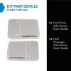 TRQ Left and Right Exterior Door Handle Set Drivers Side view 2
