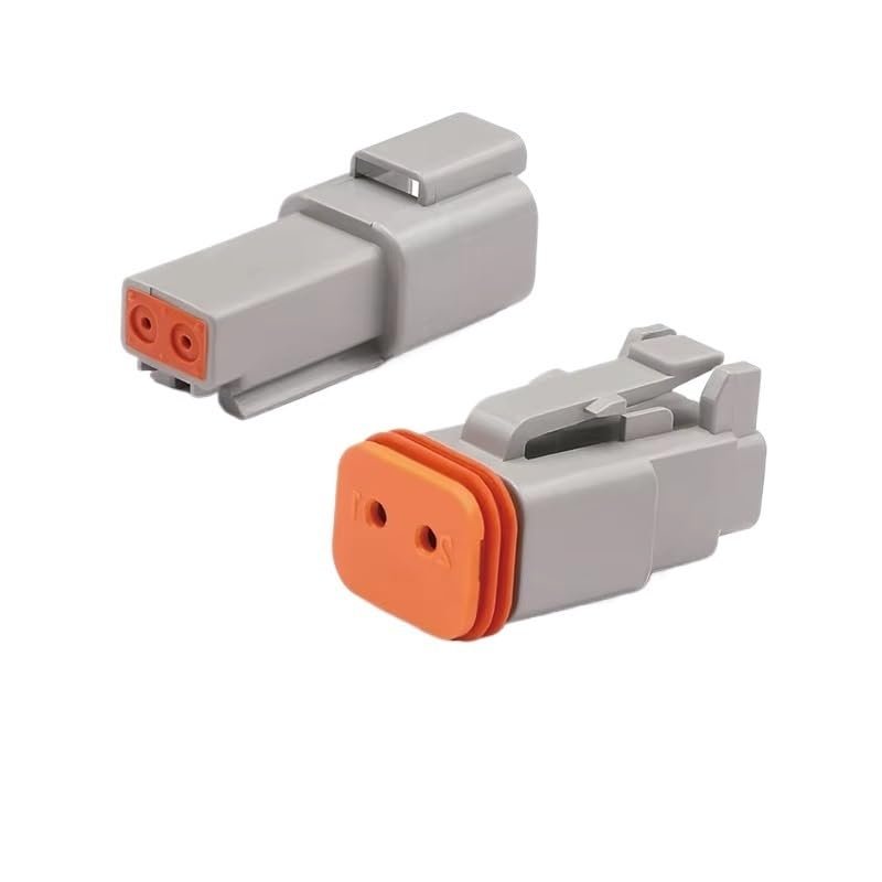 FTOMIKA Cars Connectors 5Sets Connector Male Female Connectors 2-Pin 04-2p 06-2s 8202612040,Sealable(DT Male Female)