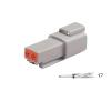FTOMIKA Cars Connectors 5Sets Connector Male Female Connectors 2-Pin 04-2p 06-2s 8202612040,Sealable(DT Male) view 1