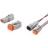 FTOMIKA Cars Connectors 5Sets Connector Male Female Connectors 2-Pin 04-2p 06-2s 8202612040,Sealable(DT Male) view 2