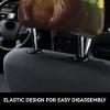 FHEBNDS Cute Otter Car Headrest Cover 2 Pcs Universal Soft Washable Car Seat Head Rest Protector Elastic Breathable Auto Interior Decor Front & Rear Seat Headrest Pads view 4