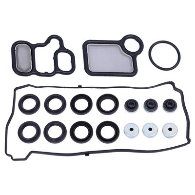 VS50614R Valve Cover Gasket Set Compatible with 2002-2015 Accord Civic CR-V Element Crosstour (VS50614R & 15845-RAA-A01 VTEC Gasket)