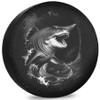 RUUEESTAR Goblin Shark Spare Tire Cover for RV Trailer Unleash Adventure with Our RV Van Accessories, Boasting Sunproof, Waterproof, Dustproof for All Tires 17 Inch view 1